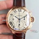 Perfect Replica Cartier Ballon Bleu Chronograph Watch Rose Gold Case